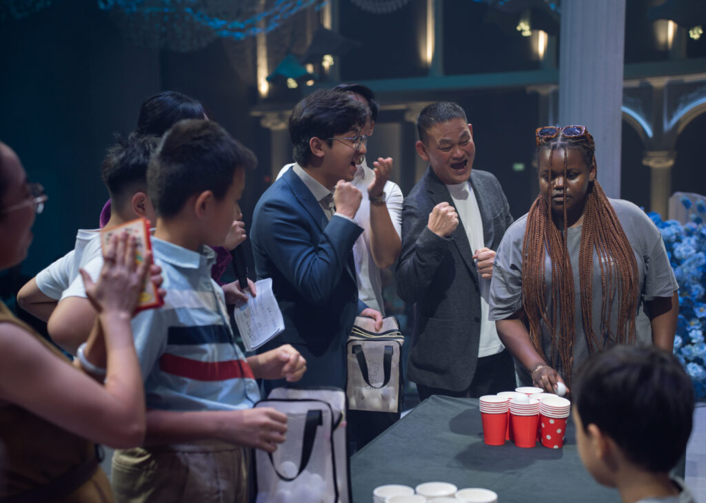 Figure 17: Overseas guests participating in the game segment