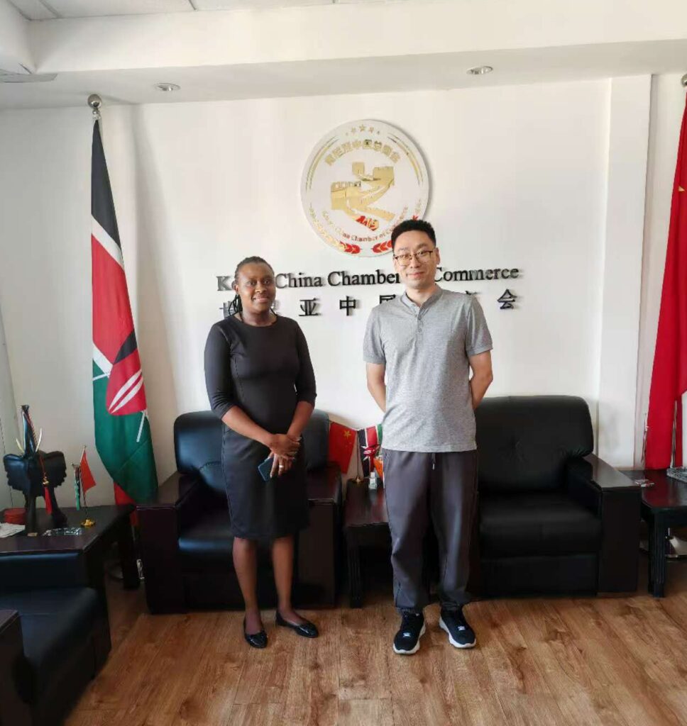 Figure 2: Our representative, Wang Tongliang, paid a visit to the Kenya China Chamber of Commerce